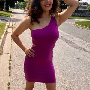 One Shoulder Cotton Dress